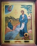 Икона Симеона Верхотурского с мощами в деревне Мостовая за Лобаново
